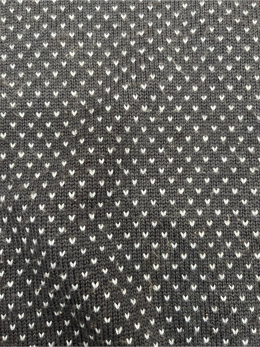 Frank & Oak Charcoal and White Knit Crewneck Sweater - Picture 2 of 3